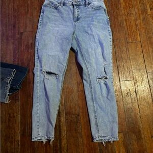Time and Tru Light Blue Distressed Skinny Jeans